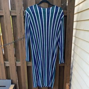 Zara blue/green semi sheer dress